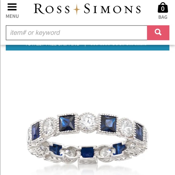 Ross simons sterling ring band - Picture 3 of 6